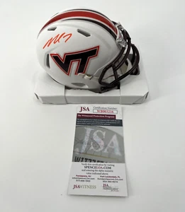 MICHAEL VICK VIRGINIA TECH SIGNED MINI HELMET JSA WITNESS COA - Picture 1 of 3