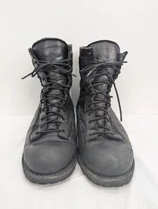 Bates Stock No 02139 Thinsulate Gore-Tex Black High Top Lace Up Boots Size 9.5 - Picture 1 of 10