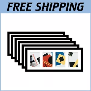 Lightweight Black 4x6 Picture Frame Collage Set - Perfect for Any Occasion - Picture 1 of 9