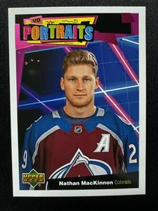 2020-21 Upper Deck UD Portraits Nathan MacKinnon #P-12 Avalanche + BONUS CARD - Picture 1 of 2