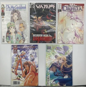 Lotto 5 manga anime giapponesi stile USA fumetti Love Hina Vampi Oh My Goddess - Foto 1 di 6