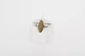 UNIKAT alter um 1900 Ring Gold - Silber Gr. 53 mit Monogramm JW WJ - Bild 1 von 6