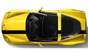 8" Single Offset RACING STRIPES Vinyl also Carbon Fiber (Fits Chevy CORVETTE C6) - Picture 1 of 17