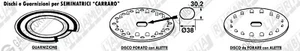 kit 2 dischi forati con alette per seminatrice pneumatica Carraro 77.710 - Foto 1 di 2
