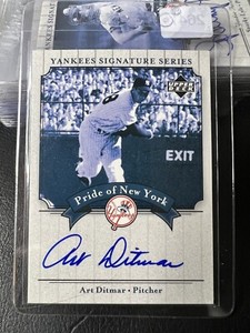 Art Ditmar 2003 UD Yankees Signature Series Pride of New York Set Break 2647