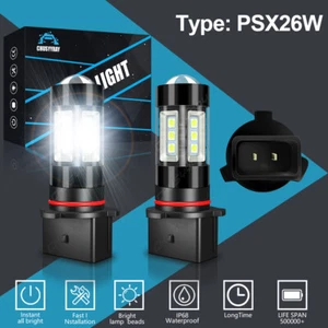 2x P13W PSX26W 6000K White LED Fog Light Bulbs For Chevy Tahoe Surban 2015-2019 - Bild 1 von 8