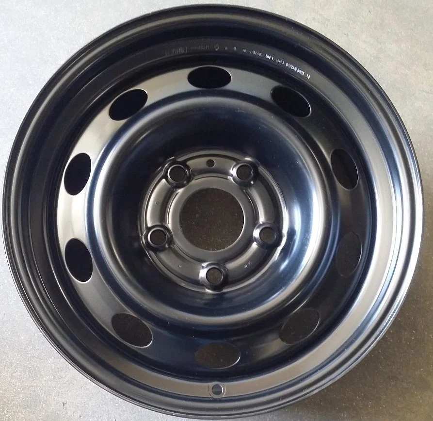 17"V DODGE DURANGO FACTORY OEM BLACK STEEL WHEEL RIM 17x7 1/2 2004-2009 - Image 1 of 1