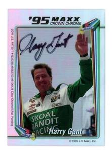 Tarjeta coleccionable transparente firmada por Harry Gant NASCAR E25738 - Imagen 1 de 1