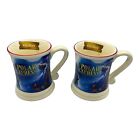 2 The Polar Express Train Believe Embossed Coffee Cocoa Mug Cup Christmas 16 Oz