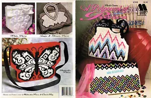 Potourri of Purses Geldbörse Muster Muster Kunststoff Leinwand 1992 Vintage Annie's Dachboden - Bild 1 von 1