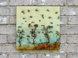 LICHTENBERG FRACTAL WOOD BURNED ART  - Dust Storm - Picture 1 of 1