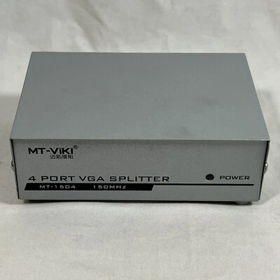 MT-VIKI MT-1504 VGA Splitter 4 Ports 150 MHz - Image 1 of 4