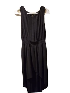 Forever 21 High Low Midikleid schwarz mit Plissee oben, Größe M - Bild 1 von 7