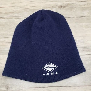 Vans Logo Beanie Hat Knit Cap Blue OS USA - Picture 1 of 4