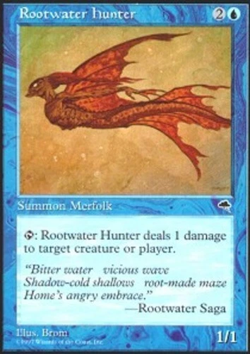 4x Rootwater Hunter ~ Near Mint Tempest MTG Magic x4 4 UltimateMTG Playset Blue - Image 1 of 1