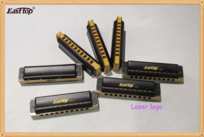 EASTTOP 10Hole Diatonic Blues Harmonica Set Of 7 Harp Mouth Organ Set Gift New - Image 1 of 4