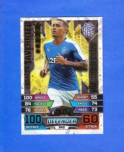 TOPPS - MATCH ATTAX - SPFL - 2015-16 - James Tavernier - Rangers #343 - 100 CLUB - Picture 1 of 3
