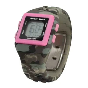 Genuine Queen Watch Watch PINK EXTREME Unisex Camouflage - WA048 - Picture 1 of 3