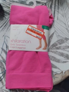 girls pink pizazz leggings seamless exhilaration m/L - Picture 1 of 4