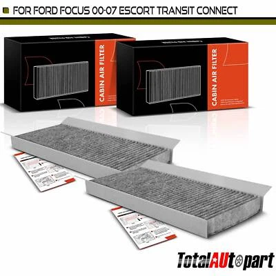 2x Filtro de aire de cabina de carbón activado para Ford Escort 2000-2003 Focus 2000-2007 Foto 1 de 4