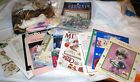 Huge Lot Cross Stitch Embroidery Plastic Canvas Patterns Vintage Lot Sold As Is
