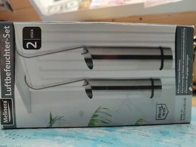 Melinera Luftbefeuchter -Edelstahl, 2 Stück mit heizkörperschönendem Elastikring - Bild 1 von 4