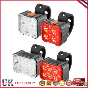 Luz Bicicleta Tipo-C USB Recargable Bicicleta Luces Traseras Delanteras Accesorios Ciclismo - Imagen 1 de 18