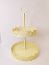 2-Tier Cupcake Stand Cake Round Serving Display Dessert Plate Rack Wedding Party