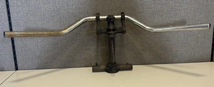 Vintage Original BSA Motorcycle M20 Girder Fork Steering Stem Yoke & Handlebars - Picture 1 of 9