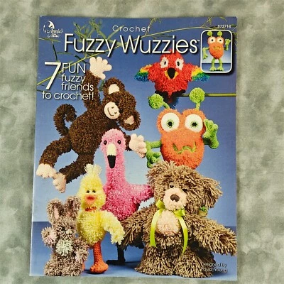 🧶 Crochet Pattern Book: Fuzzy Wuzzies 🐻🦜 - 7 Fun Designs! ✨ - Image 1 of 4