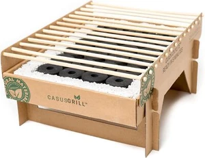 CasusGrill Griglia Usa E Getta Biodegradabile Mini Griglia Ecologica - Foto 1 di 7
