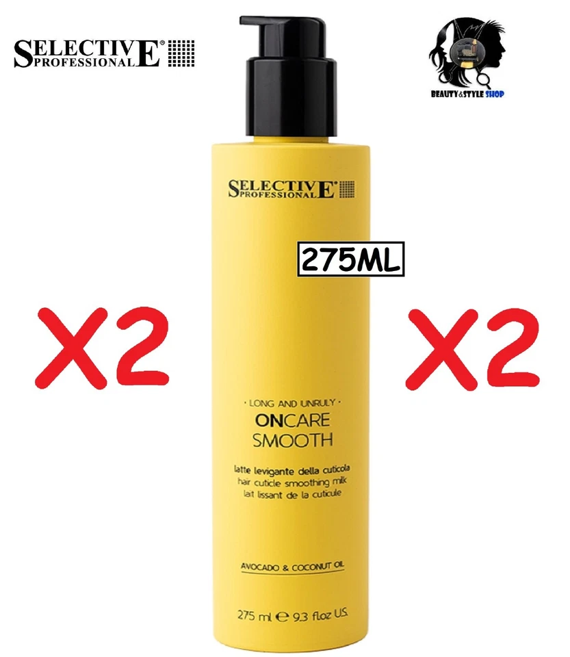 Latte levigante per capelli crespi Selective On Care Smooth 275ml 780341