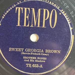 10" 78 RPM-Brother Bones-Sweet Georgia Brown/Margie/Tempo TR 652 - Picture 1 of 4