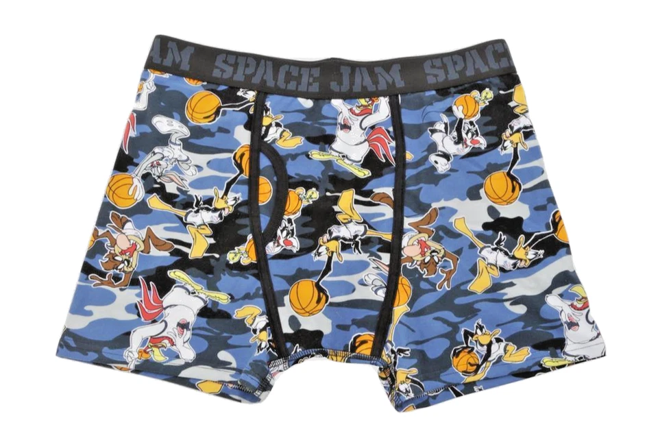 Space Jam Camo Boxer Briefs Men's Donald Duck Tasmanian Devil  28 to 30" S New - Image 1 of 4