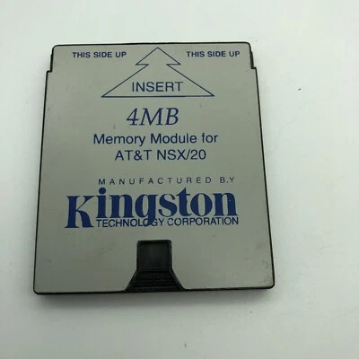 KINGSTON AT&T NSX/20 20MB CREDIT CARD FLASH MEMORY Computer Ram Rare Vintage - Image 1 of 4