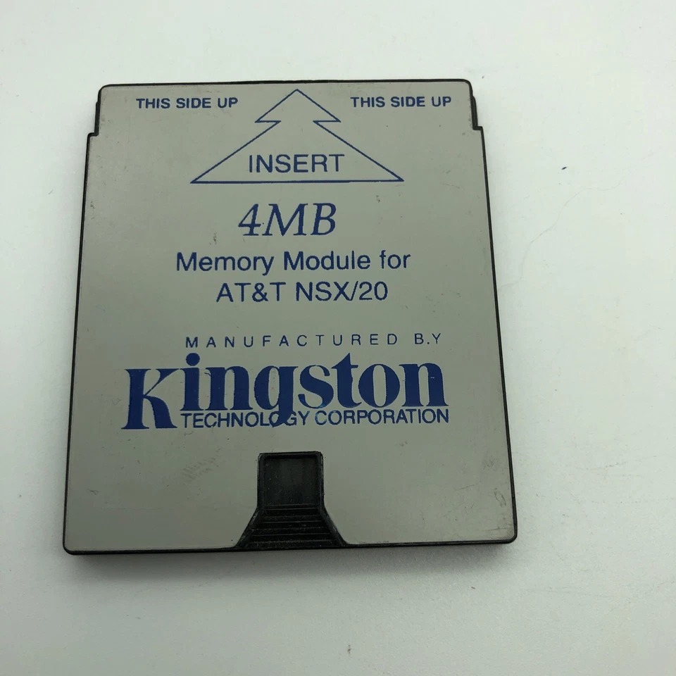 KINGSTON AT&T NSX/20 20MB CREDIT CARD FLASH MEMORY Computer Ram Rare Vintage - Image 1 of 4