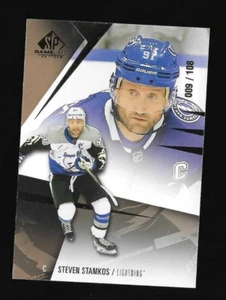 STEVEN STAMKOS 2023-24 SP Juego Usado #107 Fragmento de Oro PARALELO /108 - Imagen 1 de 2