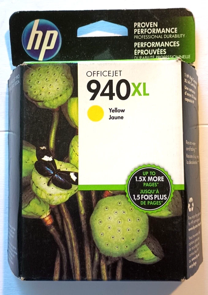 NEW GENUINE HP 940XL YELLOW INK EXP 9/16 - Image 1 of 1