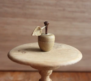 Dolls House Miniature Green Apple Pot 1:12 OOAK By ARTISAN PigeonOak - Picture 1 of 7