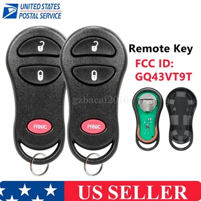 2 For 1999 2000 20012002 2003 2004 Jeep Grand Cherokee Remote Control Key Fob - Image 1 of 4