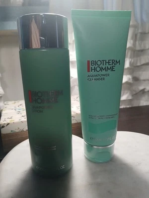 Biotherm Homme Aquapower лосьон 200 мл + очищающее средство 125 мл набор запечатанный - Изображение 1 из 2