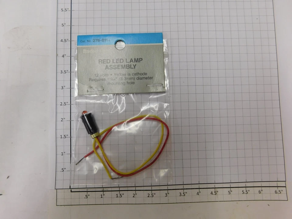 Conjunto de lámpara LED roja Radio Shack 276-011 Foto 1 de 1