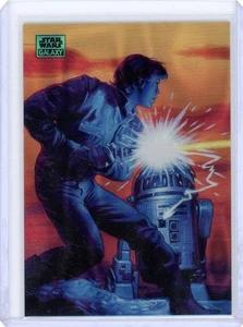 2024 Topps Chrome Star Wars Galaxy Luke Skywalker and R2-D2 #50 Aqua wave 34/175 - Picture 1 of 2