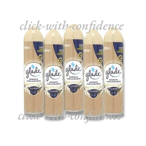 5 x Glade Romantic Vanilla Blossom Air Freshener Spray 300ml - Picture 1 of 1