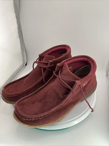 Twisted X Ladies Chukka Driving Moccasin Wine Sz 8.5 M WDM0122 - Picture 1 of 9