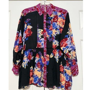 Free People Brunch a Bunch Floral Tunika/Bluse S - Bild 1 von 6