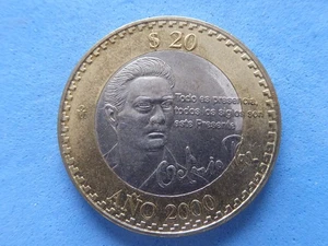 201) Moneda grande de 20 pesos de México 2000 £3,50 - Imagen 1 de 2