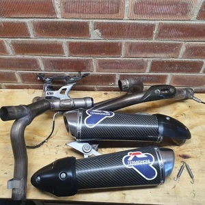 Sistema de escape completo de carbono DUCATI MONSTER 696 796 1100 Termignoni 2008-2014 - Imagen 1 de 11