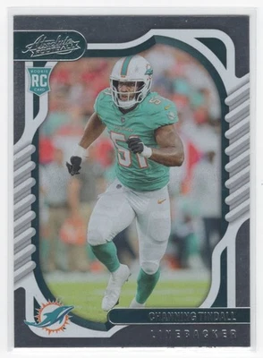 #152 Channing Tindall 2022 Panini Absolute RC Miami Dolphins - Image 1 of 2