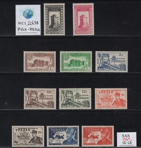 WC1_22698.ITALIAN AFRICAN COL:LIBYA. 1949 FEZZAN set. Sas 16-26.  MVLH-MXVLH - Picture 1 of 1